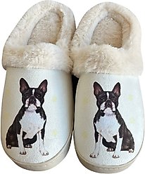 E&S PETS Boston Terrier Snugg Slippers, Small/Medium