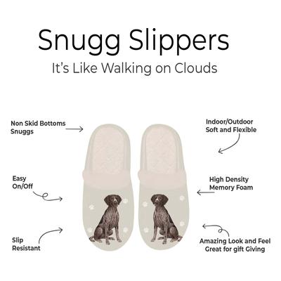 Show full view: E&S PETS German Shorthaired Pointer Snugg Slippers, Large/X-Large slide 2 of 4