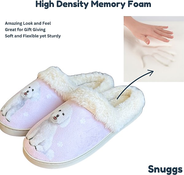 Show full view: E&S PETS Bichon Snugg Slippers, Small/Medium slide 5 of 6