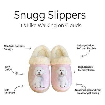 Show full view: E&S PETS Bichon Snugg Slippers, Small/Medium slide 2 of 6