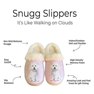 Show full view: E&S PETS Bichon Snugg Slippers, Large/X-Large slide 2 of 6