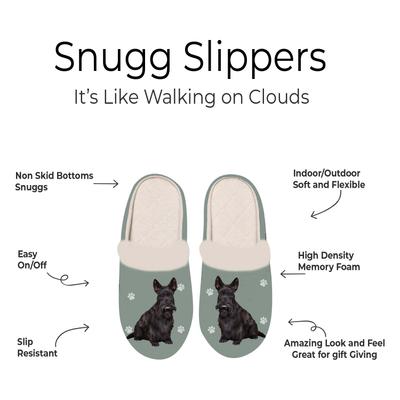 Show full view: E&S PETS Scottish Terrier Snugg Slippers, Large/X-Large slide 2 of 4