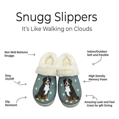 Show full view: E&S PETS Bernese Mt. Dog Snugg Slippers, Small/Medium slide 2 of 4