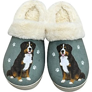 E&S PETS Bernese Mt. Dog Snugg Slippers, Small/Medium