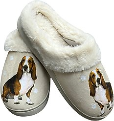 E&S PETS Basset Hound Snugg Slippers, Large/X-Large