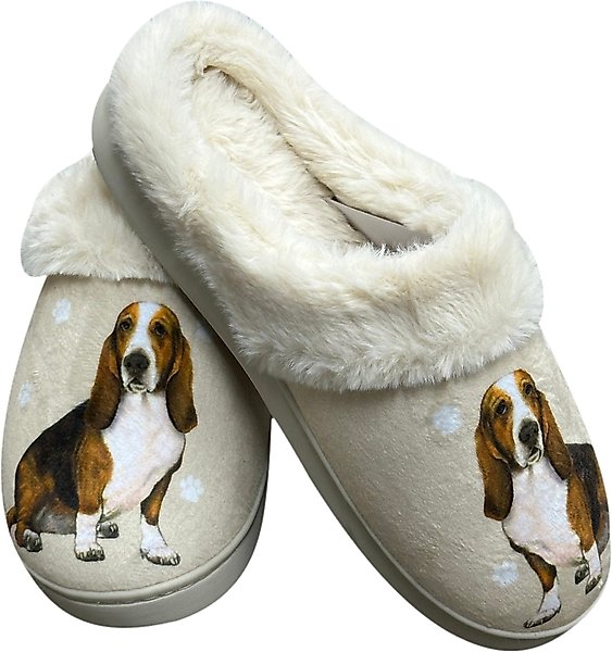 Show full view: E&S PETS Basset Hound Snugg Slippers, Large/X-Large slide 1 of 4