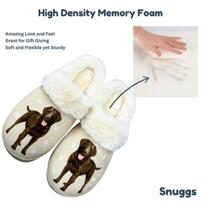 Show full view: E&S PETS Labrador Chocolate Snugg Slippers, Large/X-Large slide 5 of 6