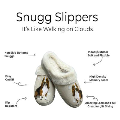 Show full view: E&S PETS Basset Hound Snugg Slippers, Large/X-Large slide 2 of 4
