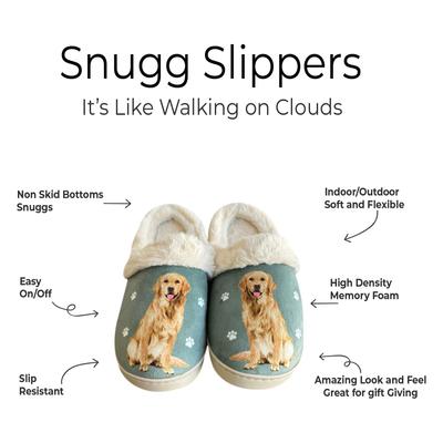 Show full view: E&S PETS Golden Retreiver Snugg Slippers, Large/X-Large slide 2 of 7