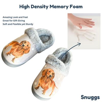 Show full view: E&S PETS Dachshund Snugg Slippers, Red, Small/Medium slide 5 of 7