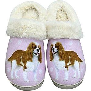 E&S PETS Cavalier King Charles Snugg Slippers, Small/Medium