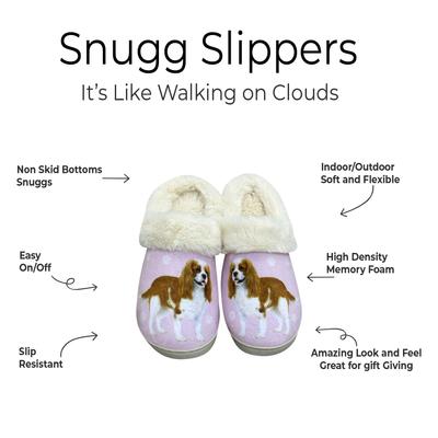 Show full view: E&S PETS Cavalier King Charles Snugg Slippers, Small/Medium slide 2 of 6