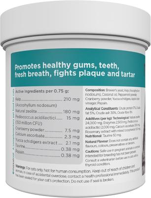 Show full view: maxxipaws maxxidental Advanced Oral Support Dental & Gum Care Powder Supplement for Cats, 3.2-oz jar slide 9 of 10