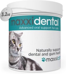 maxxipaws maxxidental Advanced Oral Support Dental & Gum Care Powder Supplement for Cats, 3.2-oz jar