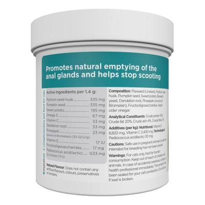 Show full view: maxxipaws maxxiscoot Pumpkin Flavored Anal Gland & Digestive Health Support Powder Supplement for Cats, 3.2-oz jar slide 9 of 10
