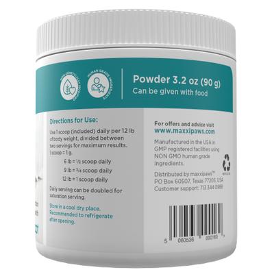 Show full view: maxxipaws maxxiSAMe Advanced SAM-e Powder Liver & Cognitive Supplement for Cats, 3.2-oz jar slide 10 of 10