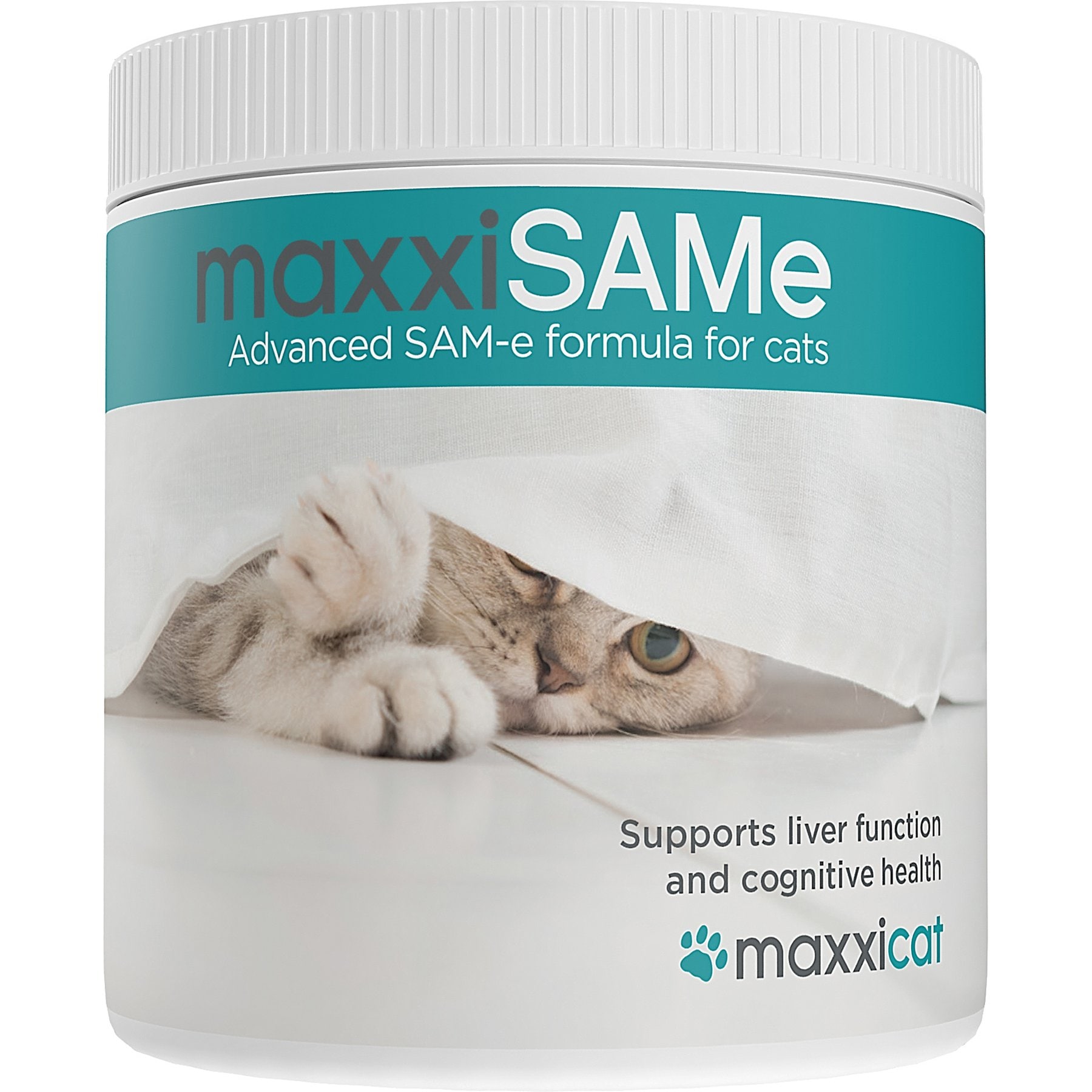 maxxipaws maxxiSAMe Advanced SAM-e Powder Liver & Cognitive Supplement for Cats, 3.2-oz jar