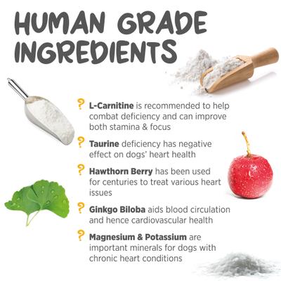 Show full view: maxxipaws maxxicardio Heart & Cardiovascular Powder Supplement for Dogs, 5.3-oz jar slide 7 of 10