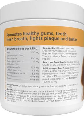 Show full view: maxxipaws maxxidental Advanced Oral Support Dental & Gum Care Powder Supplement for Dogs, 5-oz jar slide 9 of 10