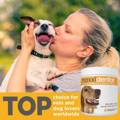 Show full view: maxxipaws maxxidental Advanced Oral Support Dental & Gum Care Powder Supplement for Dogs, 5-oz jar slide 3 of 10