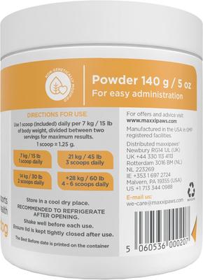 Show full view: maxxipaws maxxidental Advanced Oral Support Dental & Gum Care Powder Supplement for Dogs, 5-oz jar slide 10 of 10