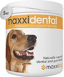 maxxipaws maxxidental Advanced Oral Support Dental & Gum Care Powder Supplement for Dogs, 5-oz jar