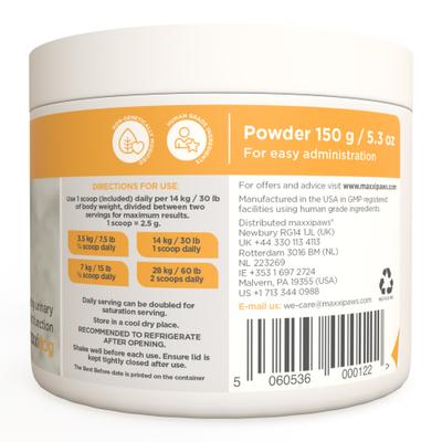Show full view: maxxipaws maxxiUtract Urinary & Bladder Support Powder Supplement for Dogs, 5.3-oz jar slide 10 of 10
