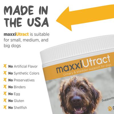 Show full view: maxxipaws maxxiUtract Urinary & Bladder Support Powder Supplement for Dogs, 5.3-oz jar slide 8 of 10