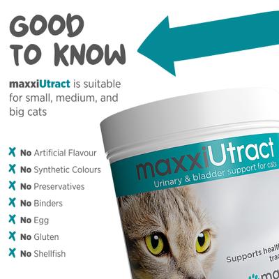 Show full view: maxxipaws maxxiUtract Urinary & Bladder Support Powder Supplement for Cats, 3.2-oz jar slide 8 of 10