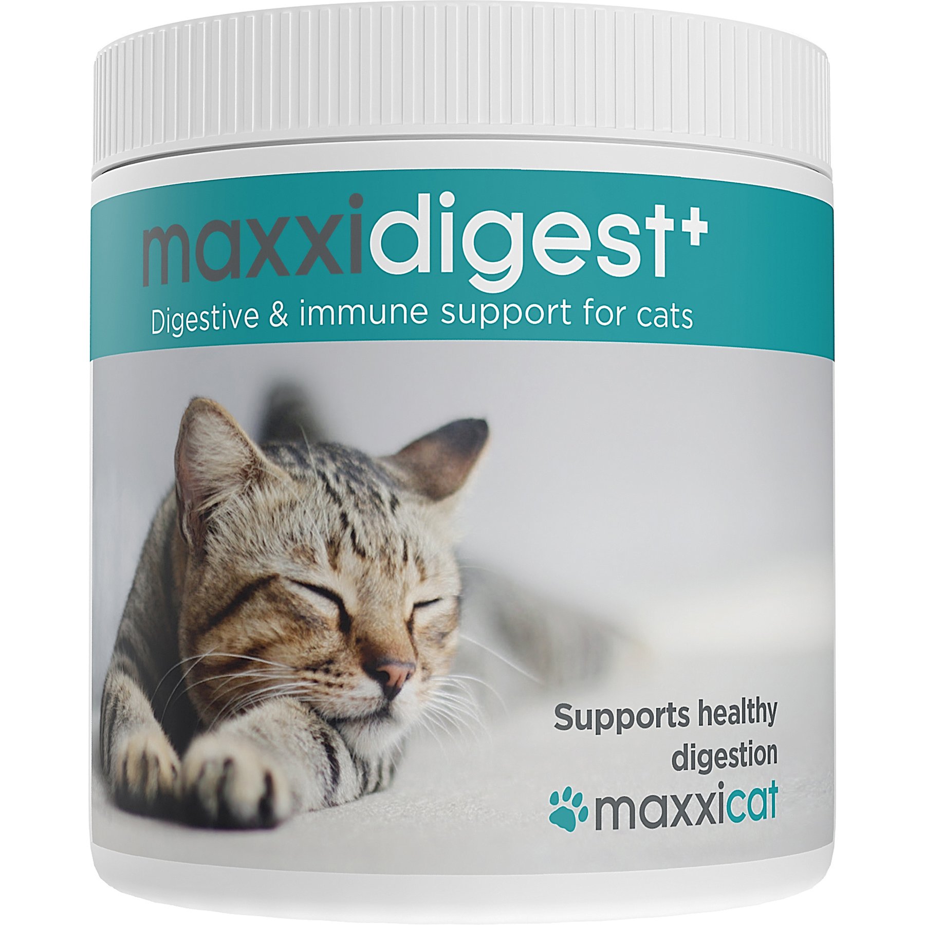 maxxipaws maxxidigest+ Advanced Immune Support Prebiotic & Probiotic Powder Digestive Aid Supplement for Cats, 3.2-oz jar