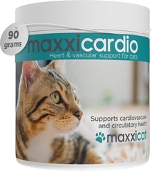 maxxipaws maxxicardio Heart & Cardiovascular Powder Supplement for Cats, 3.2-oz jar