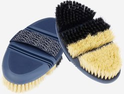 LeMieuxFlexi Half&Half Grooming Horse Brush, Navy