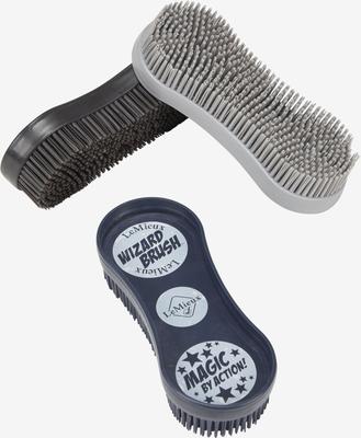 Show full view: LeMieuxWizard Horse Brush Trio, Navy&Black, 3 count slide 2 of 2