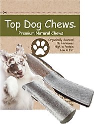 Top Dog Chews Elk Antler Split Dog Treats, Large, case of 2