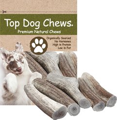 Top Dog Chews Premium Large Elk Antler Dog Treats, 5 count