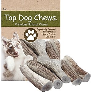 Top Dog Chews Premium Large Elk Antler Dog Treats, 5 count