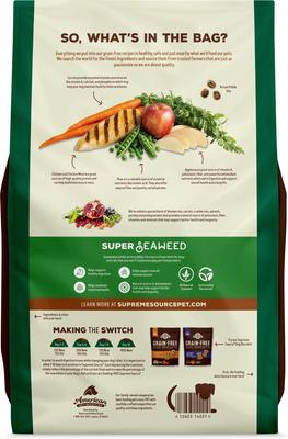 Show full view: Supreme Source Grain-Free Chicken, Apple & Carrot Recipe Dry Dog Food, 5-lb bag slide 3 of 10