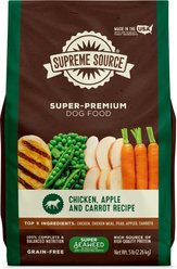 Supreme Source Grain-Free Chicken, Apple & Carrot Recipe Dry Dog Food, 5-lb bag