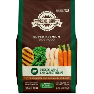Supreme Source Grain-Free Chicken, Apple & Carrot Recipe Dry Dog Food, 5-lb bag