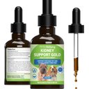 Pet Wellbeing Kidney Support GOLD Bacon Flavored Liquid Kidney Supplement for Dogs & Cats, 2-oz bottle