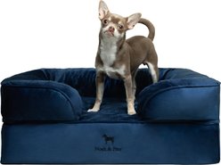 Noah & Paw Machine Washable Orthopedic Classic Dog Bed, Dark Blue, Medium