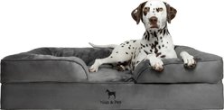 Noah & Paw Machine Washable Orthopedic Classic Dog Bed, Grey, X-Large