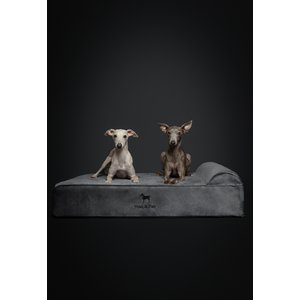Noah & Paw Machine Washable Orthopedic Sofa Dog Bed, Grey, 35 x 25 x 8.7-in