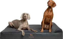 Noah & Paw Machine Washable Orthopedic Sofa Dog Bed, Charcoal, XX-Large
