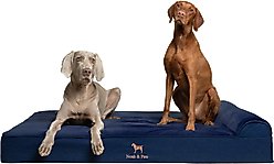 Noah & Paw Denim Collection Orthopedic Dog Bed, Dark Blue, 55 x 45 x 9.5-in