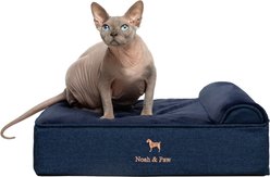 Noah & Paw Machine Washable Orthopedic Sofa Dog Bed, Dark Blue, Small