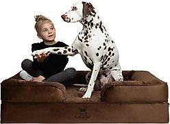 Noah & Paw Machine Washable Orthopedic Sofa Dog Bed, Brown, X-Large