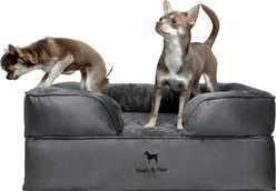 Noah & Paw Machine Washable Orthopedic Classic Dog Bed, Grey, Medium