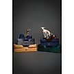 Show in main carousel: Noah & Paw Vegan Leather Orthopedic Dog Bed, Charcoal, 28 x 23 x 11-in slide 7 of 8