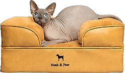 Noah & Paw Machine Washable Orthopedic Classic Dog Bed, Camel, Small